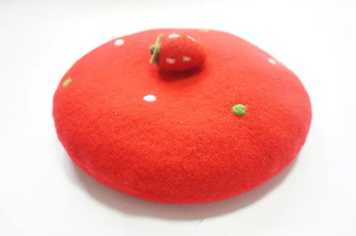 ''A STRAWBERRT'' POINT RED BERET BY51020