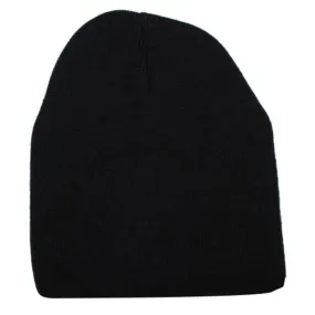 AHEAD Black Beanie No Cuff