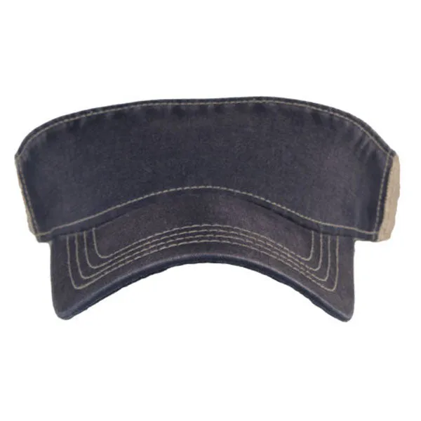 AHEAD Navy/Tan Tea Stain Mesh Back Visor