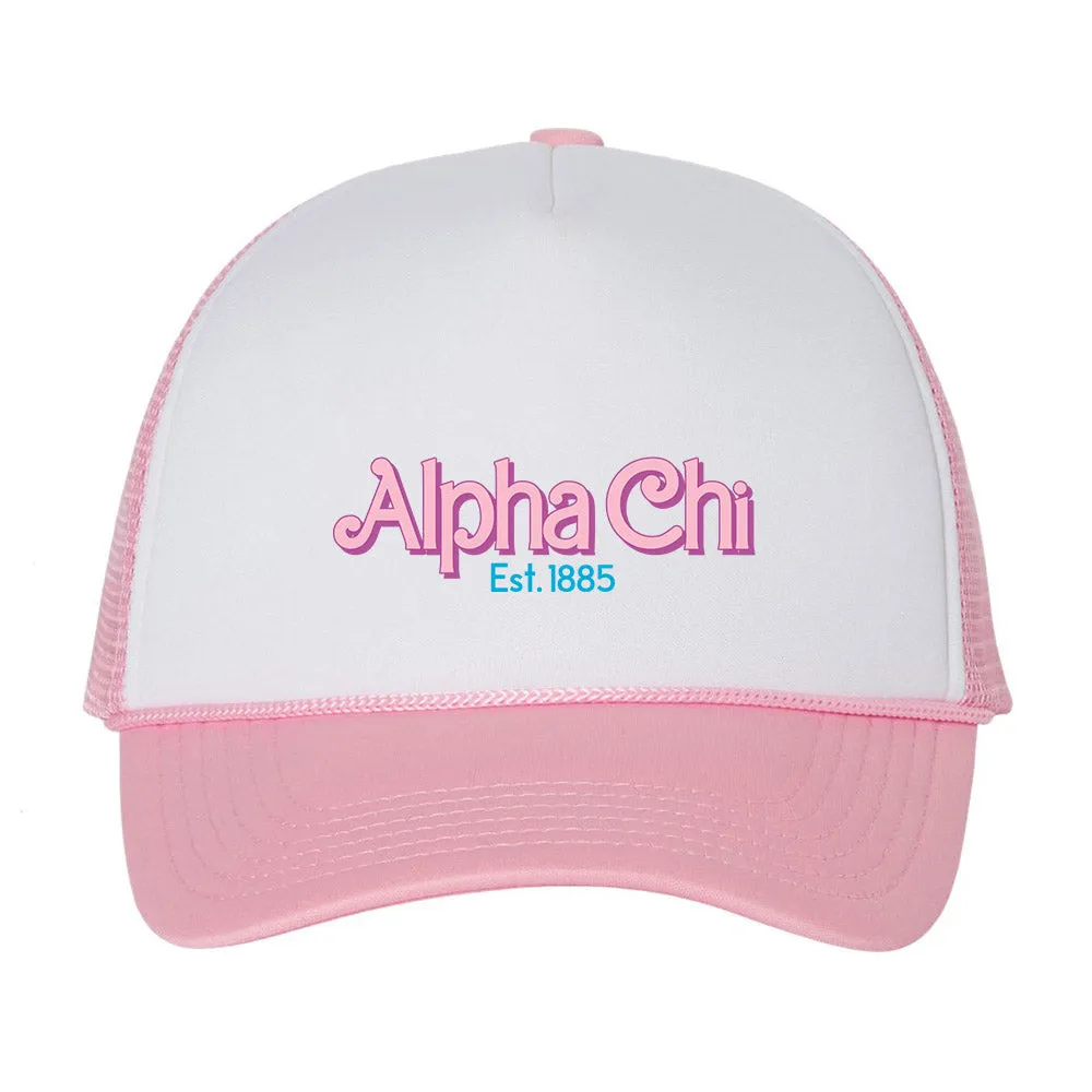 Alpha Chi Omega Fashionista Trucker Hat