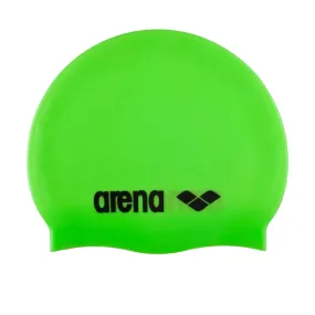 Arena Classic Silicone Swimming Cap | Acid Lime - Black