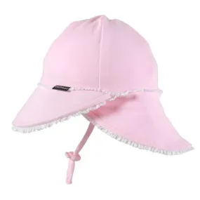 Baby Legionnaire Flap Sunhat - Blush Ruffle