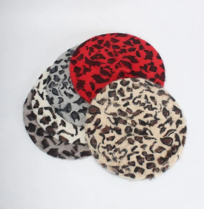 Beret Queen Leopard (Camel)