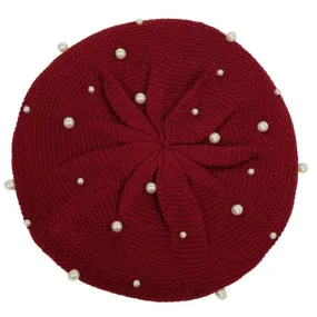 Beret Queen Milan (Dark red)