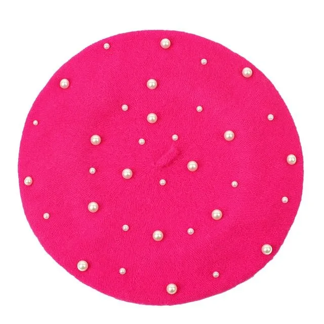 Beret Queen Texas (Fuchsia)