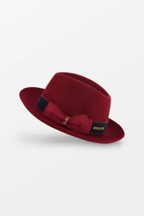 Borsalino Red Alessandria Rasato Tesa Media Hat