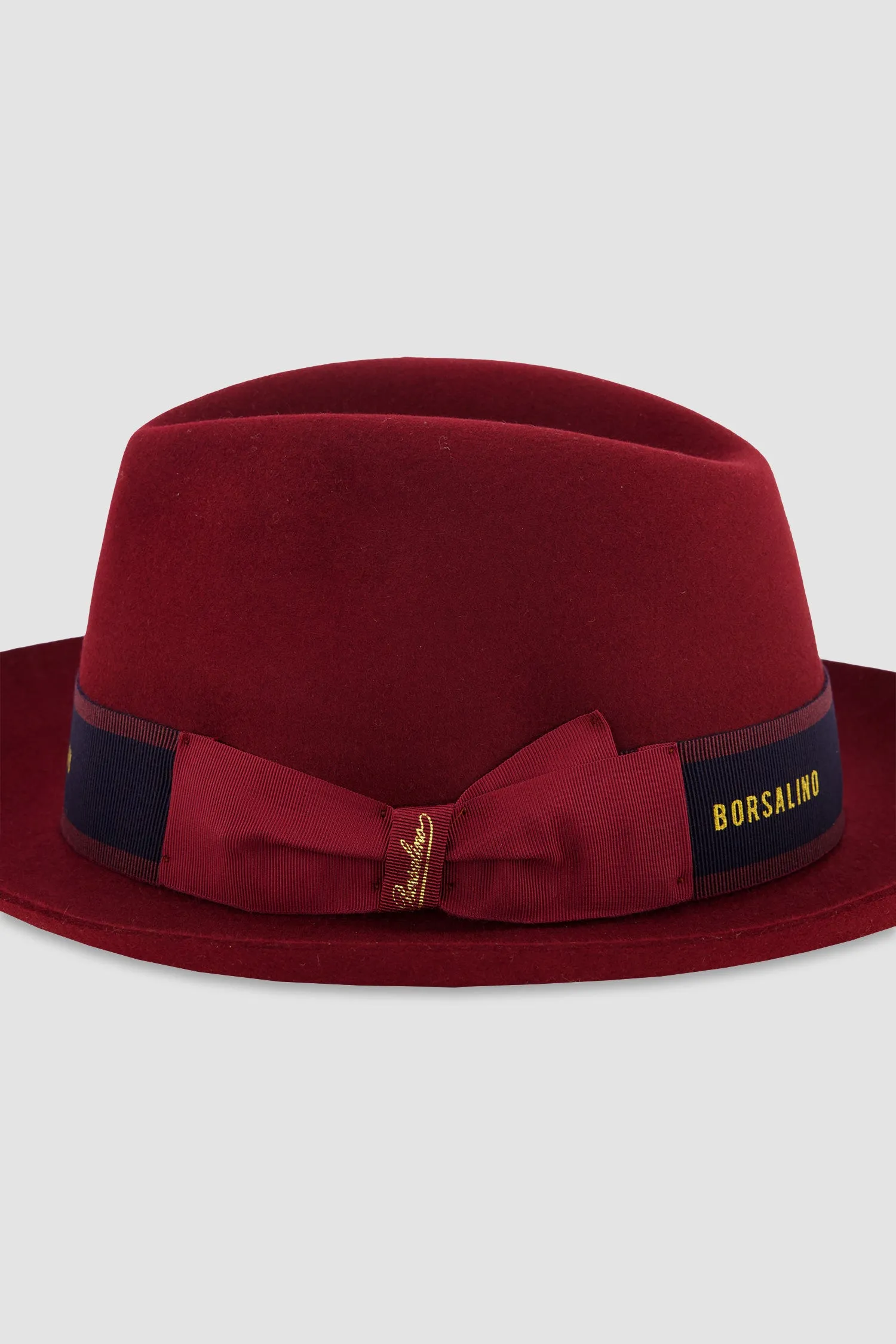 Borsalino Red Alessandria Rasato Tesa Media Hat