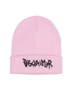 Cappello Beanie Disclaimer Rosa