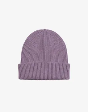 Colorful Merino Wool Beanie Purple Haze