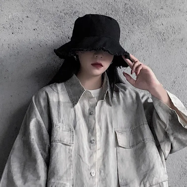 Dark fisherman hat female hot hip hop sunhat BY70082