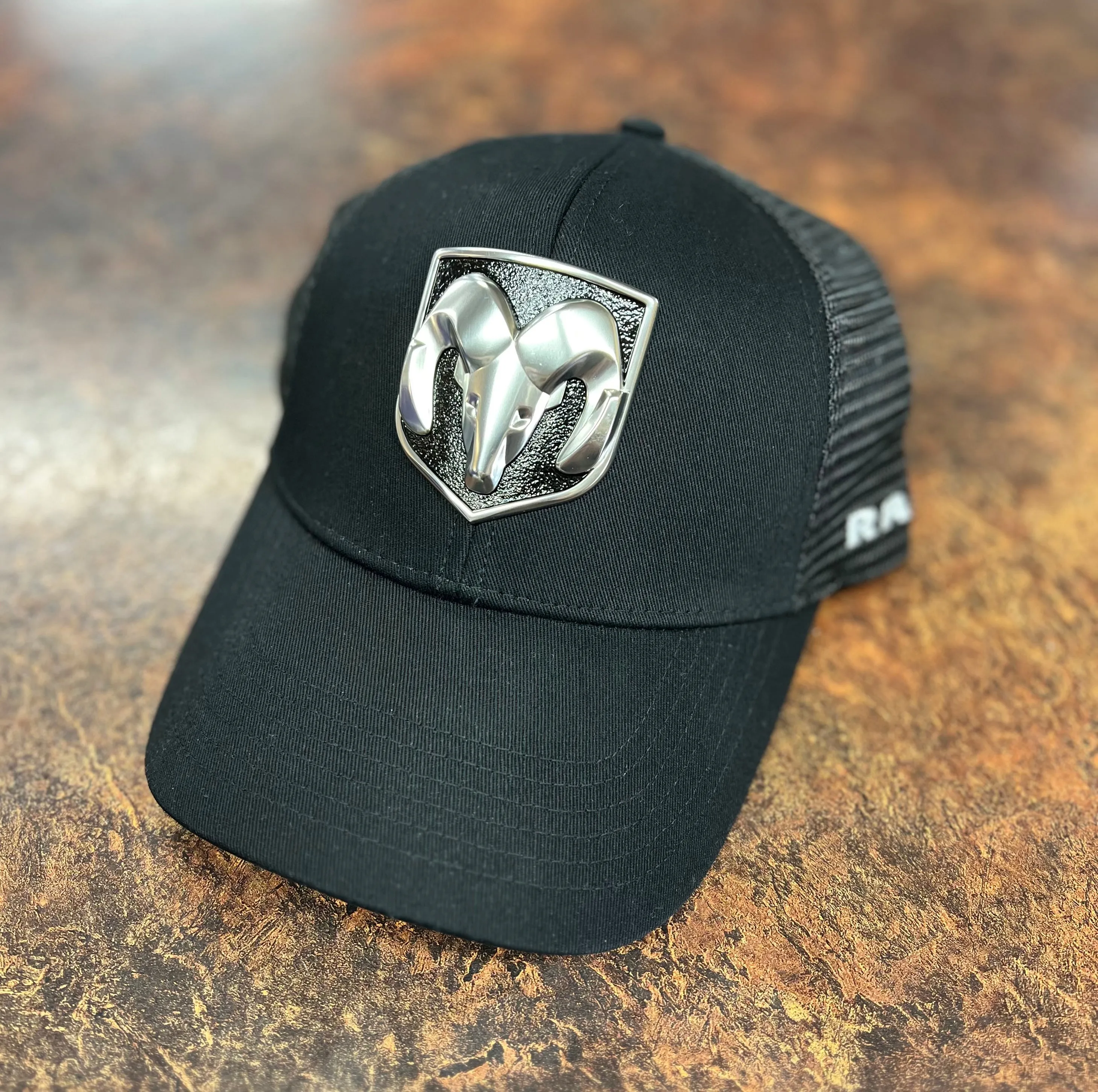 Dodge Ram Logo Plaque Baseball Cap