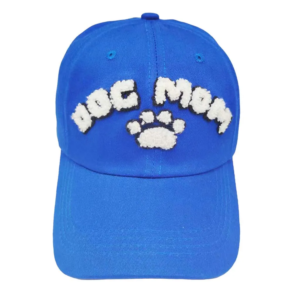 Dog Mom Message Paw Pointed Baseball Cap