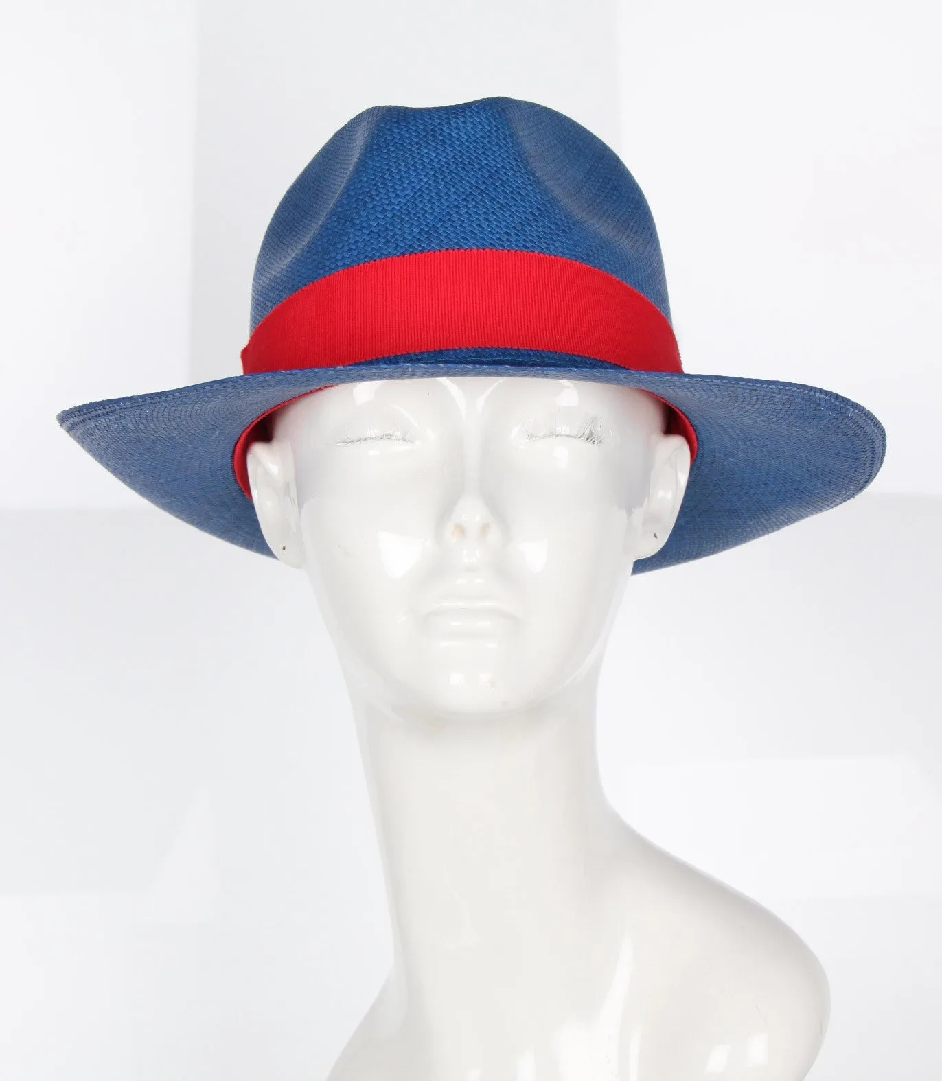 Fedora Hat, Blue/Red