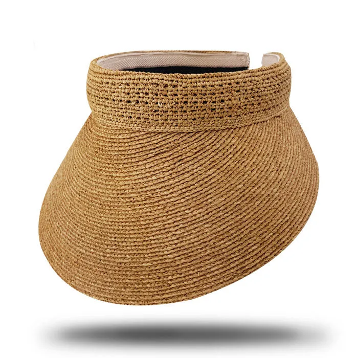 Fine Raffia Visor-HV061