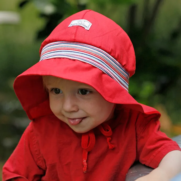 Firefighter Sun Hat 100% Organic Cotton UV60  (6m-8y )