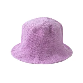 FLORETTE Crochet Bucket Hat, in Lilac Purple