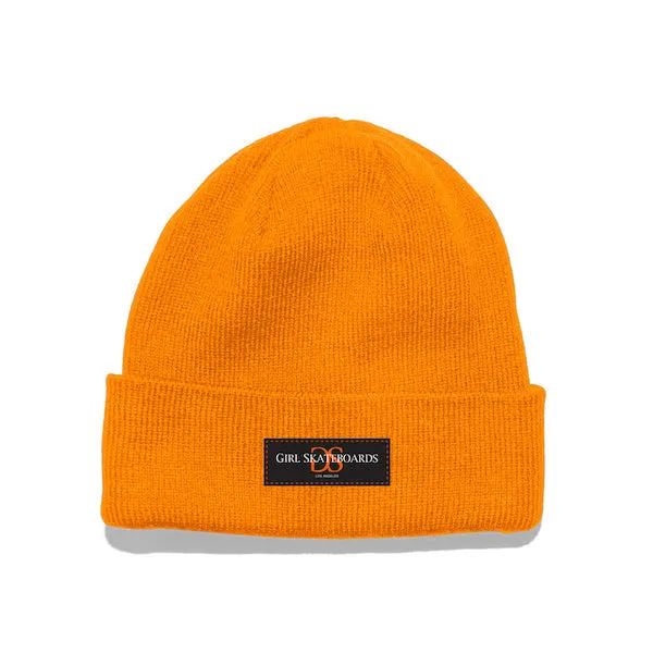 Girl GSLA Patch Beanie - Neon Orange