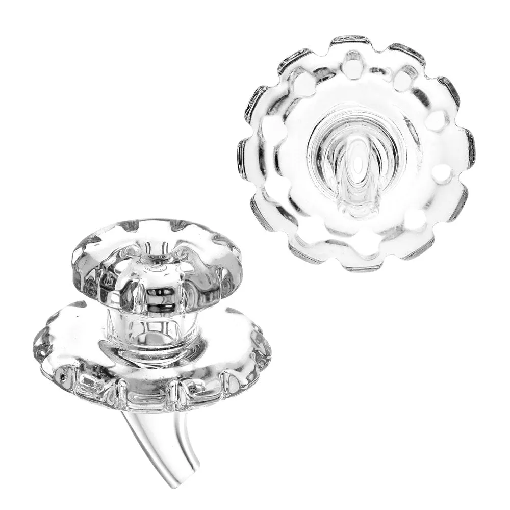 Glass Gear Carb Cap | 30mm | Clear