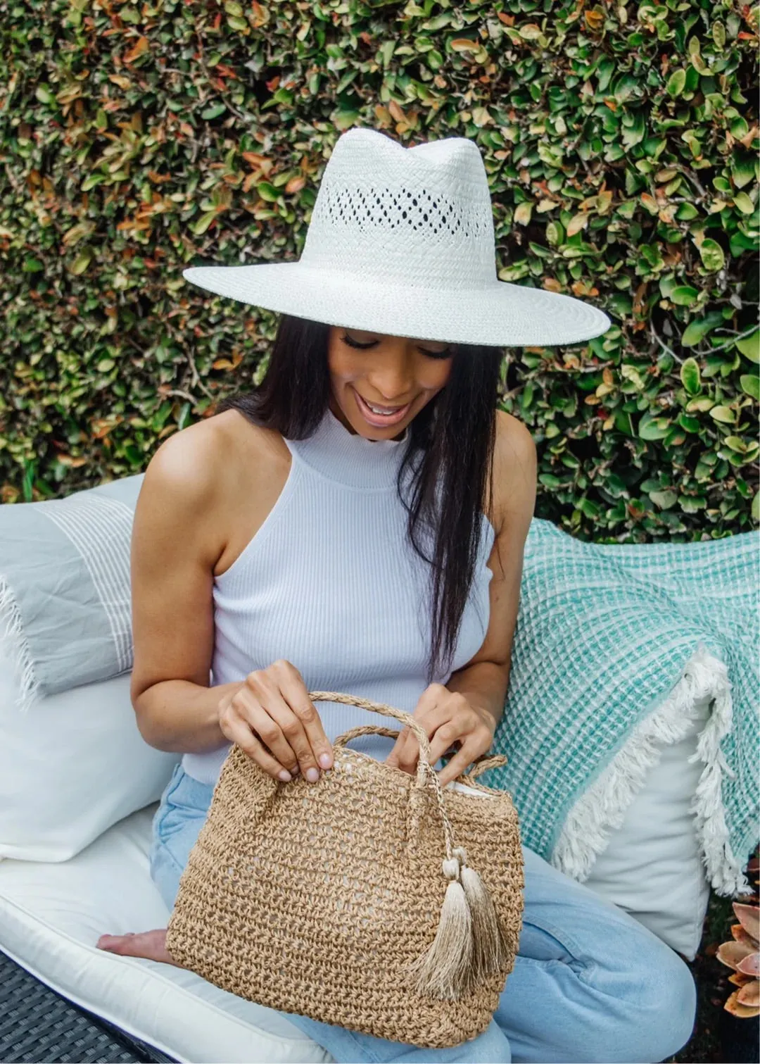 Hat Attack - Luxe Packable Sunhat - Bleach