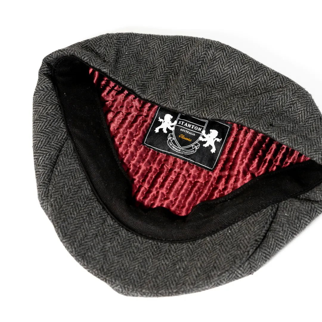 Herringbone Newsboy Cap-SY910