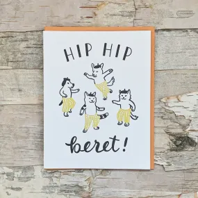 Hip Hip Beret Birthday Card