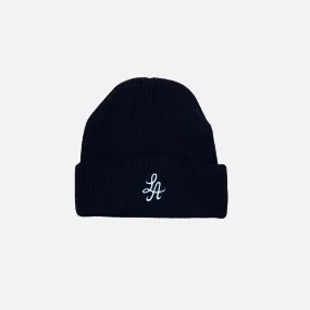 HOT ROD SHOREMAN LOGO BEANIE (BLACK/WHITE)