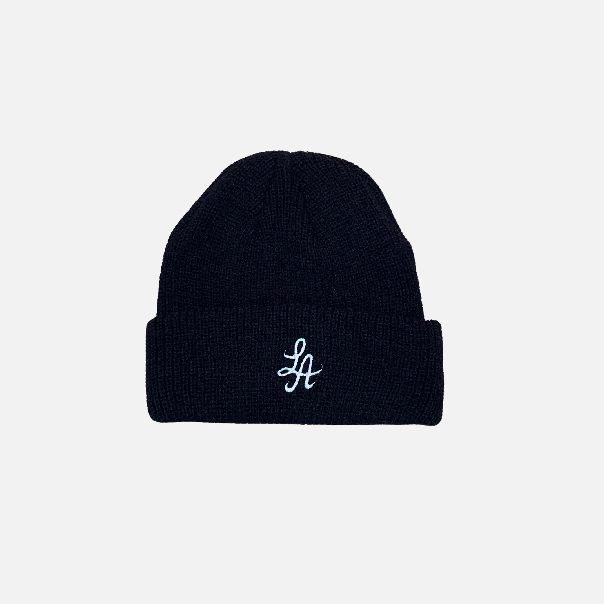 HOT ROD SHOREMAN LOGO BEANIE (BLACK/WHITE)