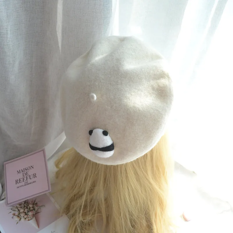 ''I LOVE PANDA'' BERET HAT BY51014