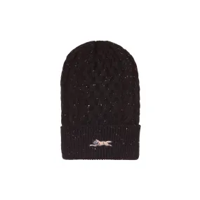 Icecream Cable Knit Hat (Black)