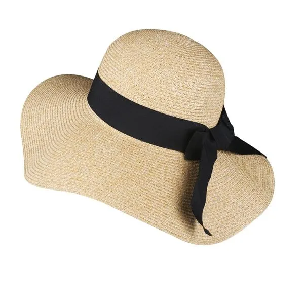 INNOVATO Women's Foldable Floppy Large Brim Straw Sun Hat