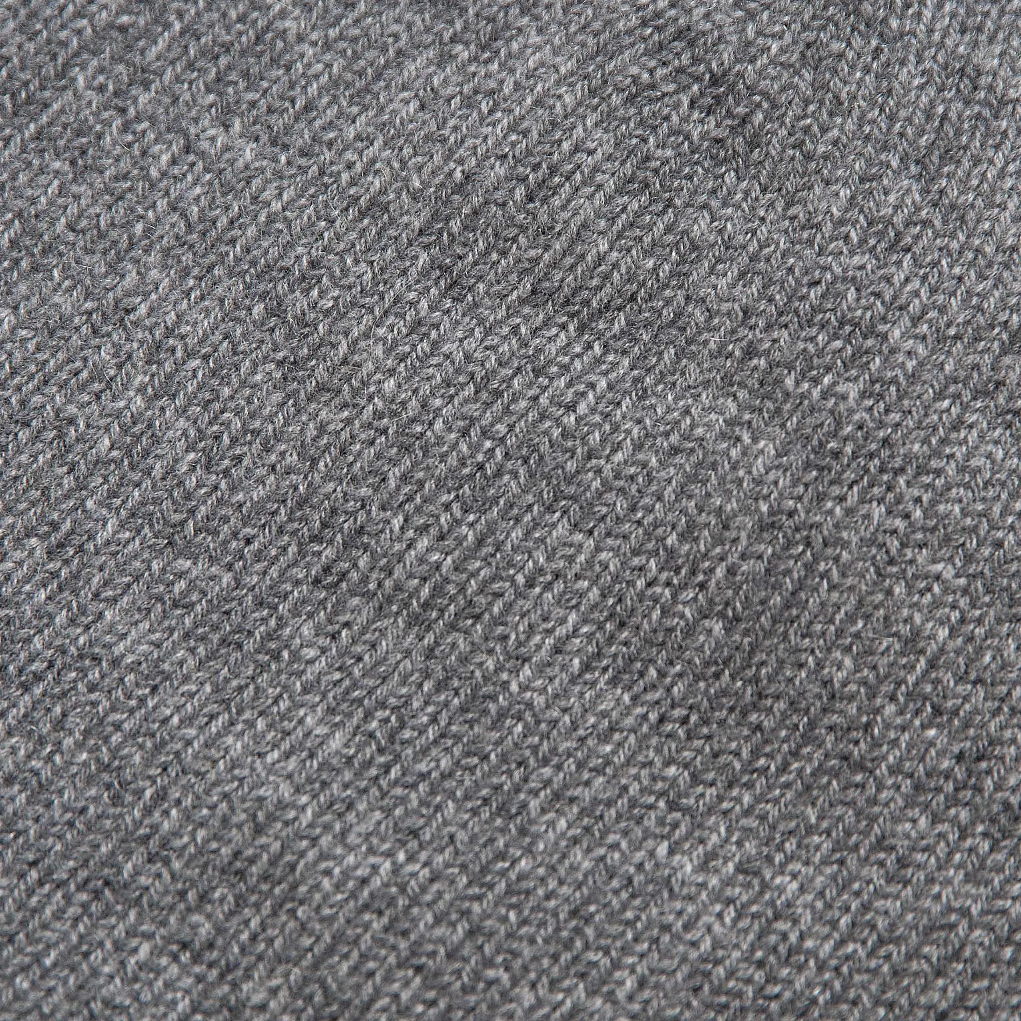 Leo Woollen beret 100% Cashmere (medium grey melange)