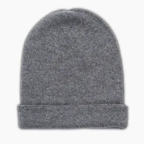 Leo Woollen beret 100% Cashmere (medium grey melange)