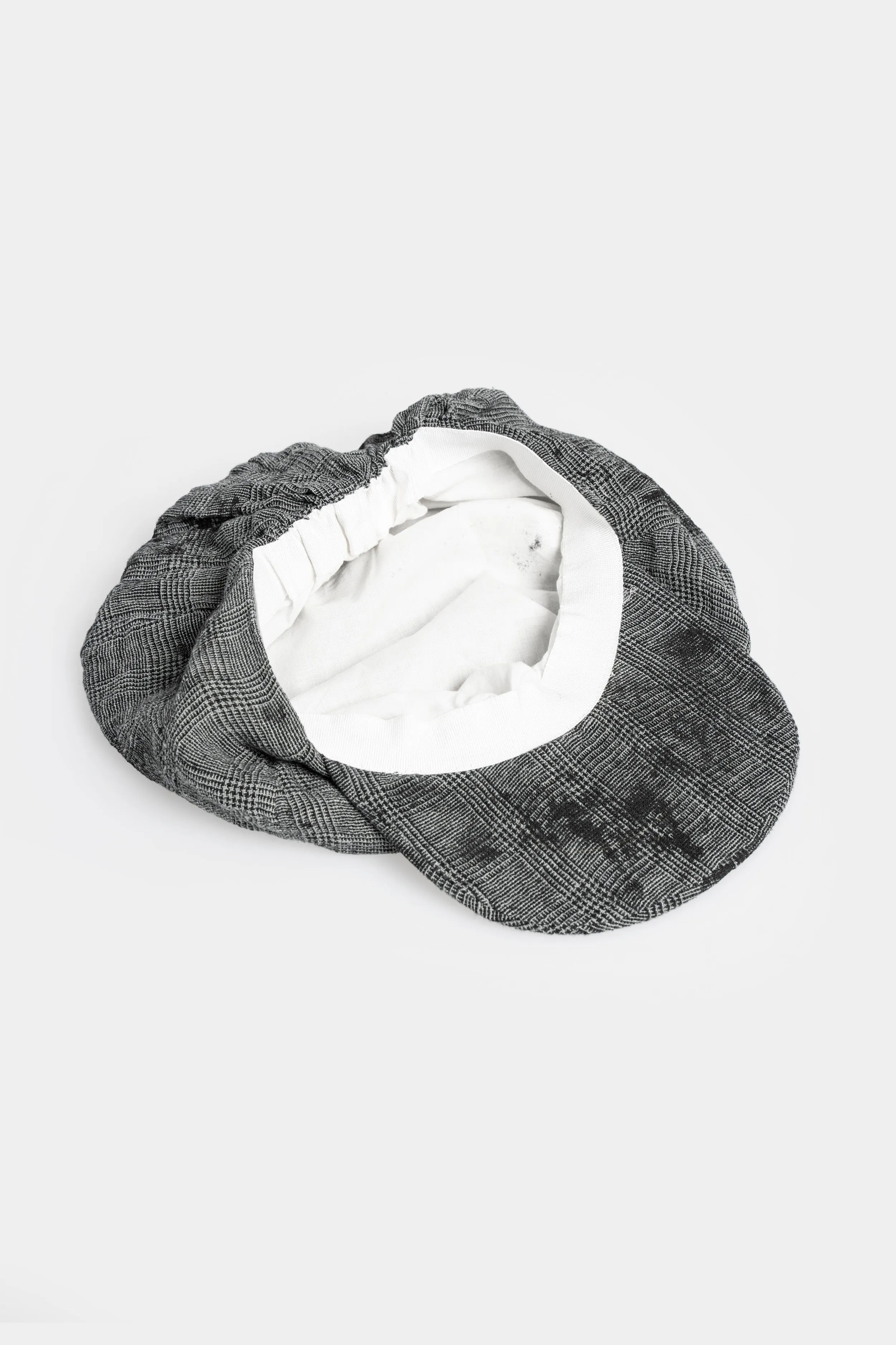 Linen blend beret, Chalkboard