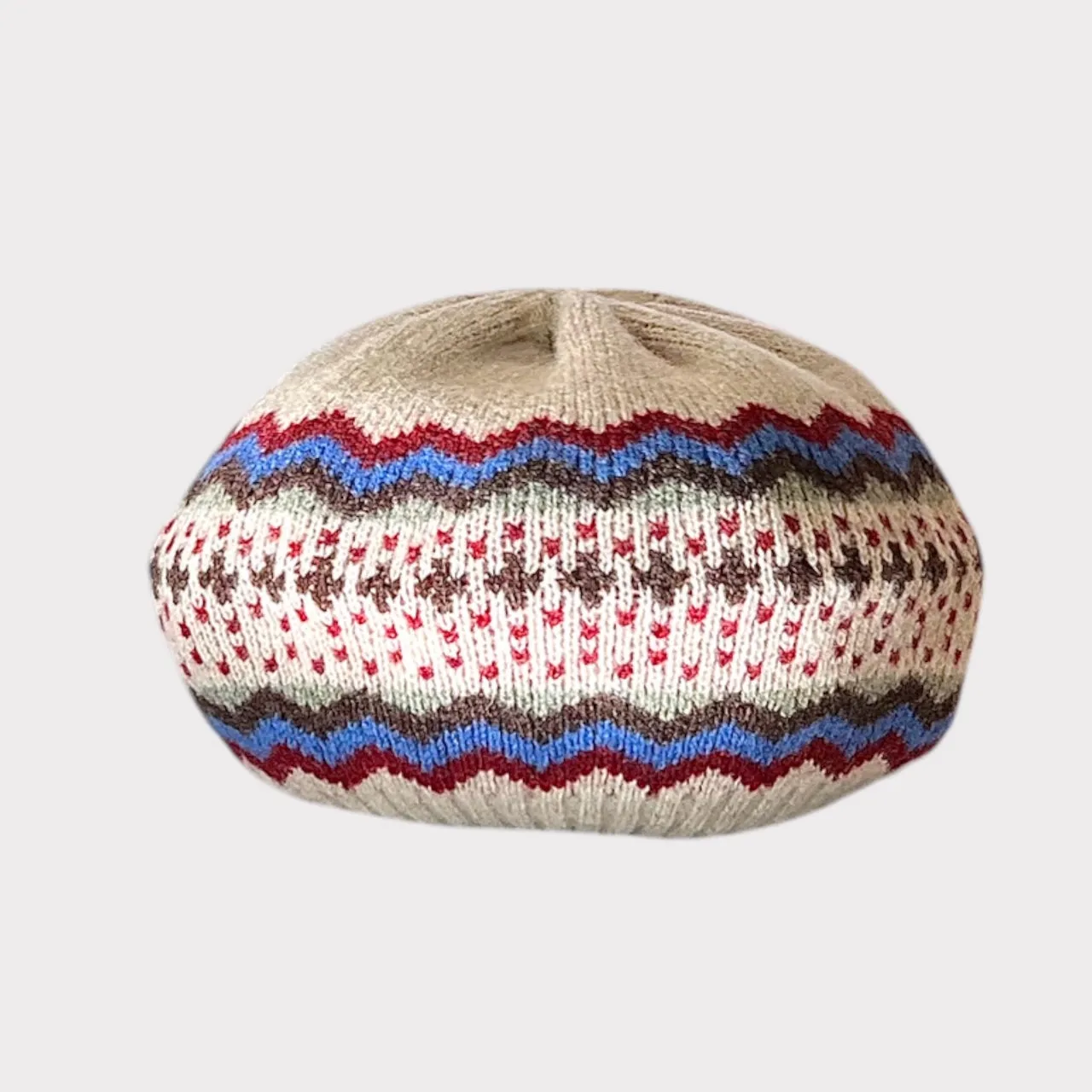 Mackie Hope Beret Fairisle Grey