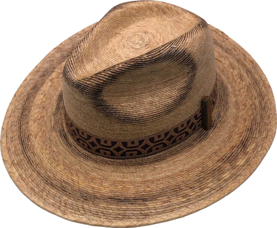 Marma Hats Natural Straw Cowboy Hat UK M