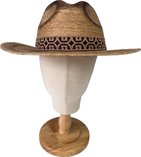 Marma Hats Natural Straw Cowboy Hat UK M