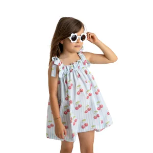 Meia Pata Girls Cherries Beach Sundress