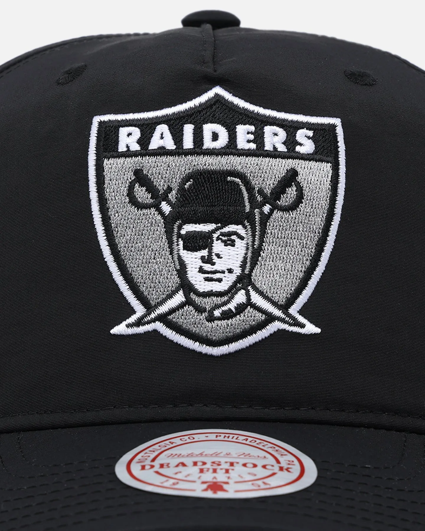 Mitchell & Ness Las Vegas Raiders Retro Matte Nylon Origins Snapback Black