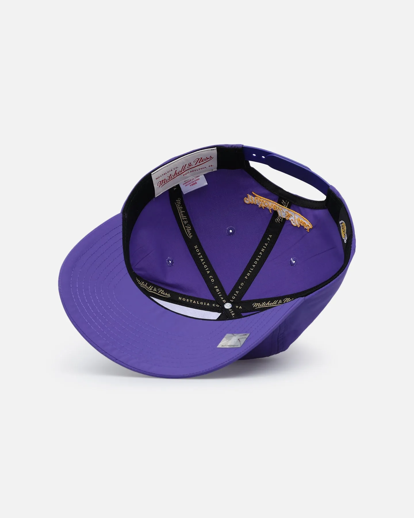 Mitchell & Ness Vintage Los Angeles Lakers Retro Matte Nylon Snapback Cap - Purple