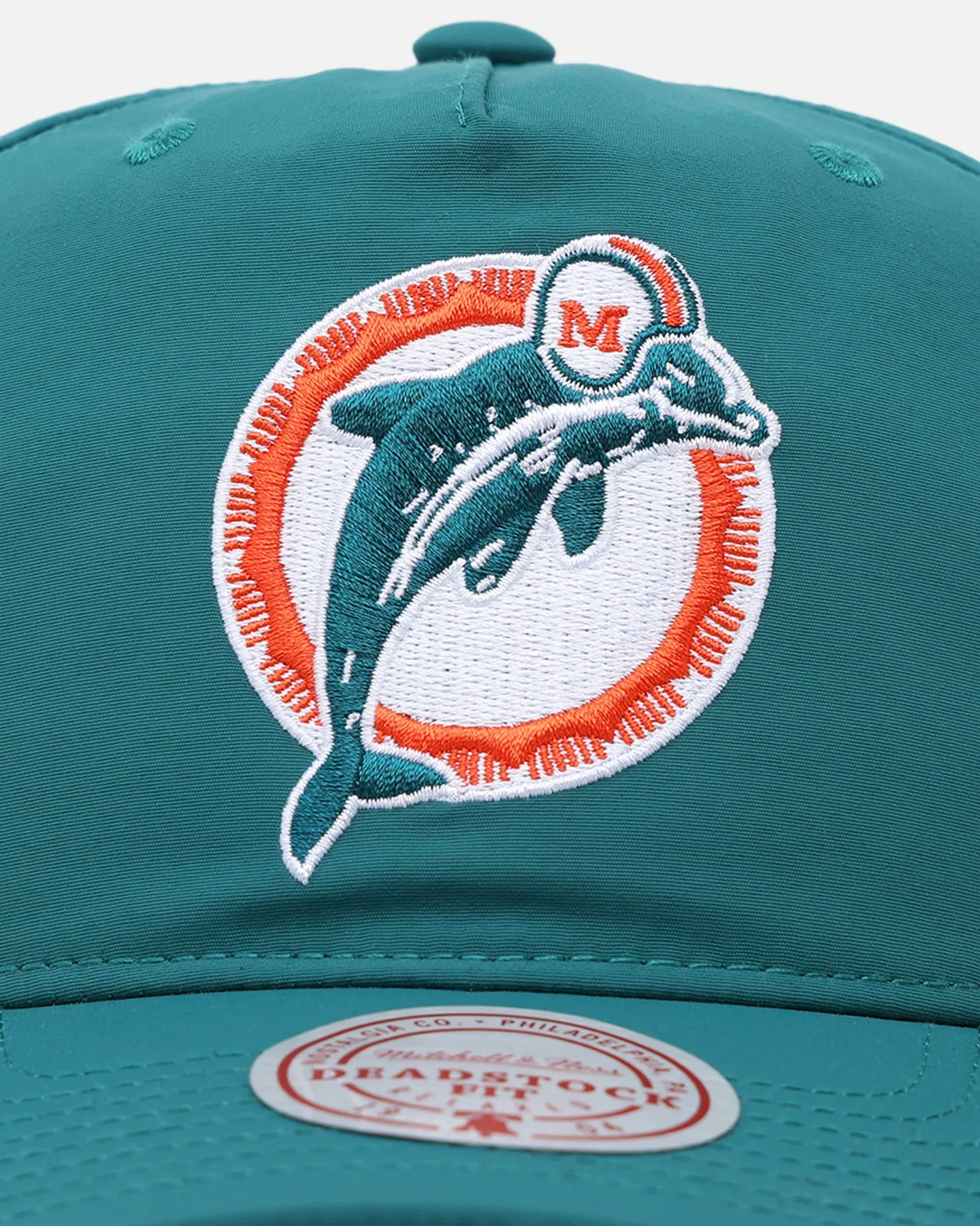 Mitchell & Ness Miami Dolphins Retro Teal Matte Nylon Origins Snapback Cap - Classic Sports Hat for Fans