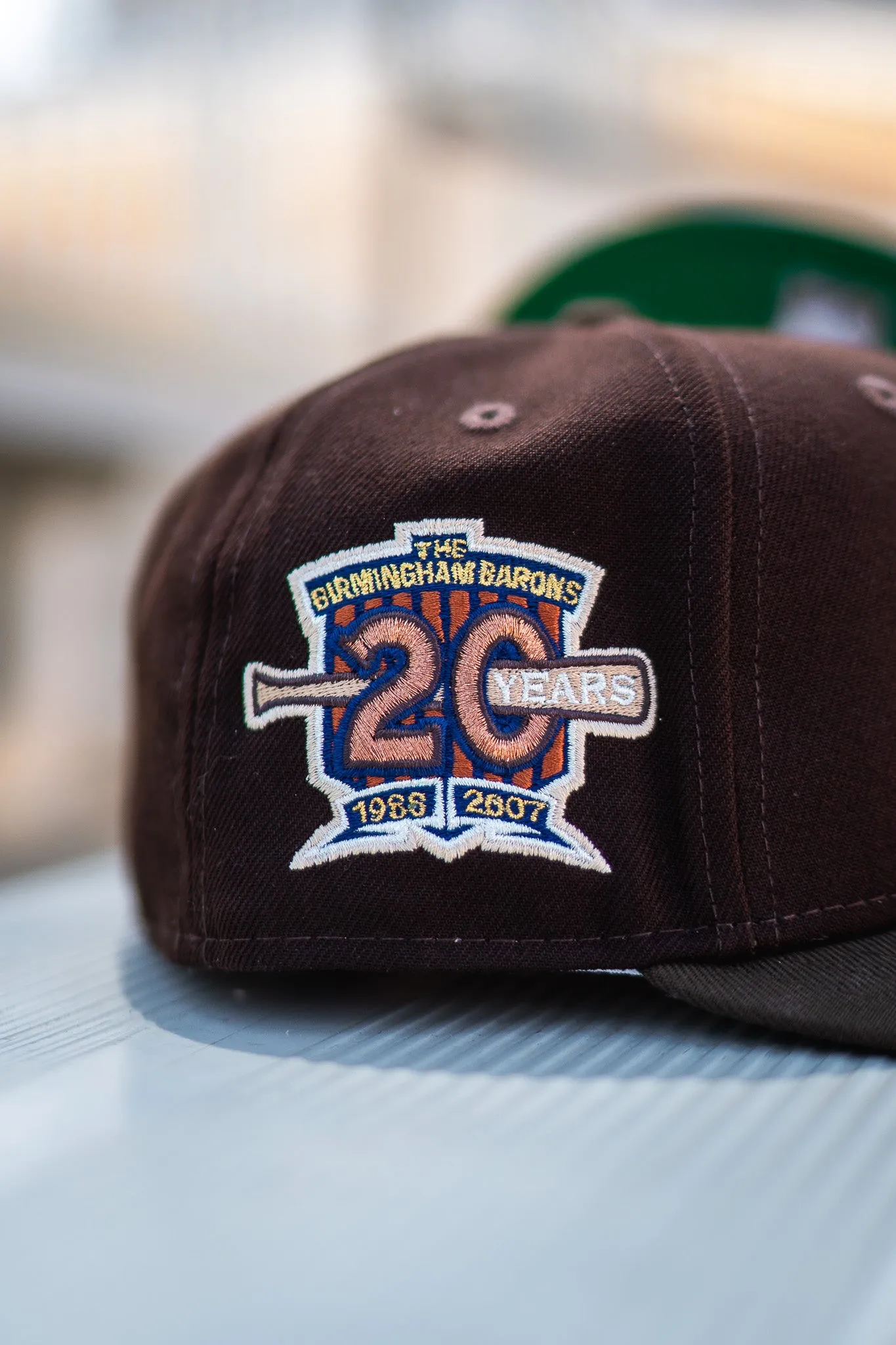 New Era Birmingham Barons 20th Anniversary Good Green UV Cap - Dark Walnut/Mocha