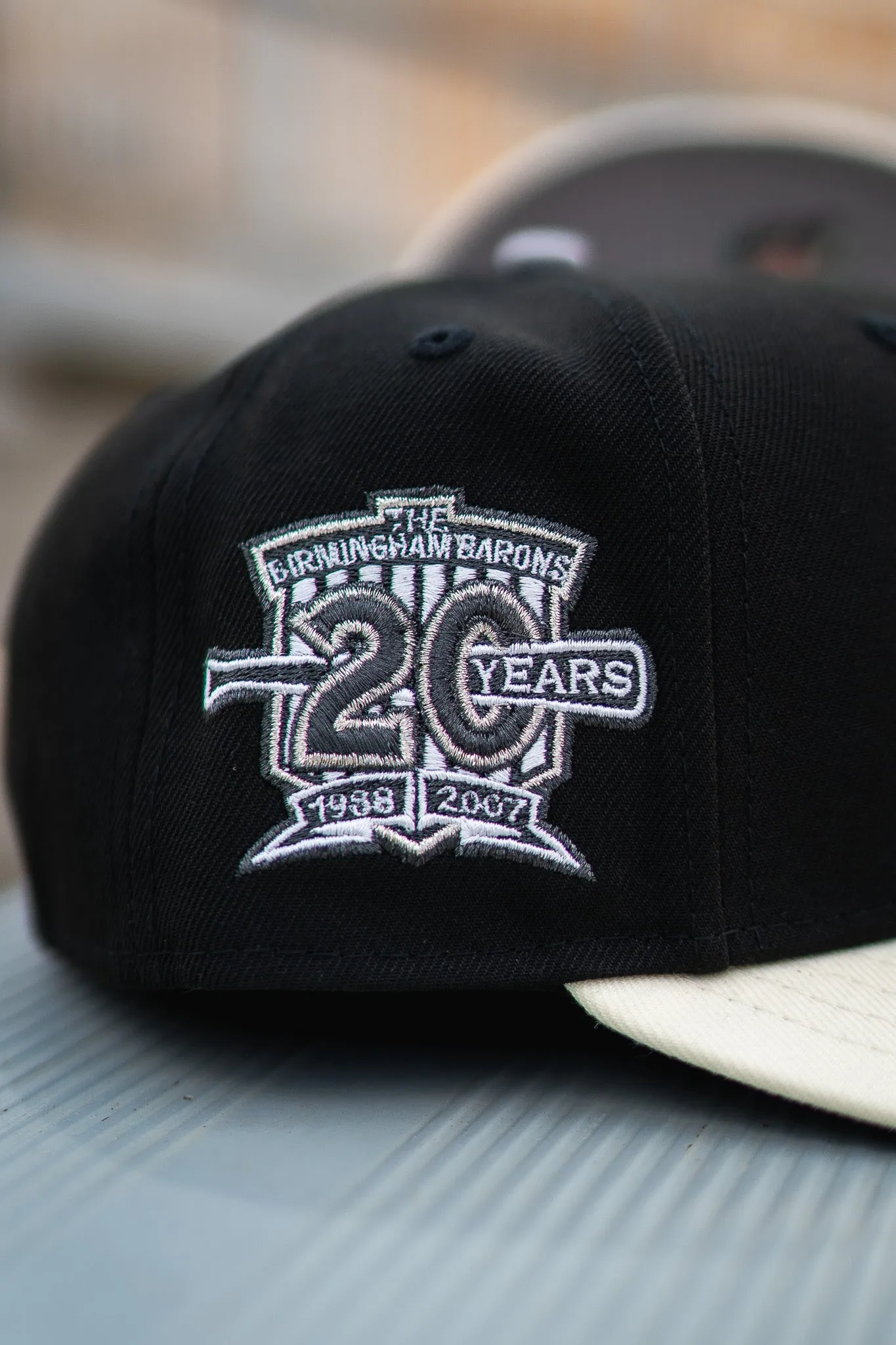 New Era Birmingham Barons 20th Anniversary Grey UV (Black/Off White)