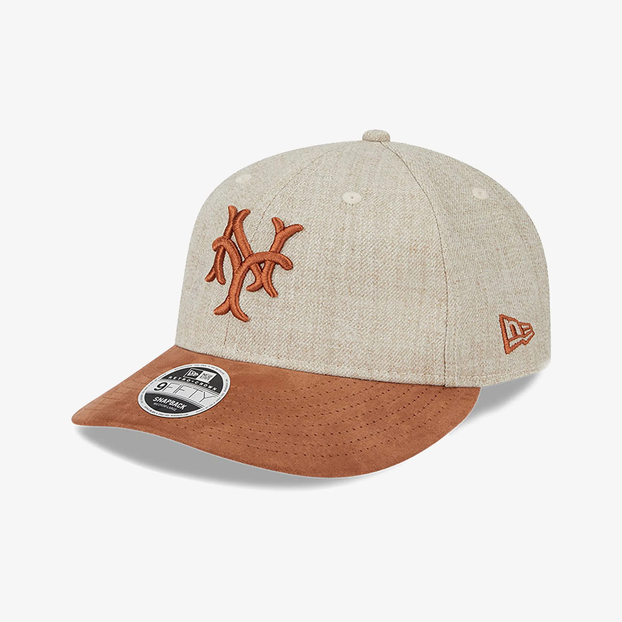 NEW YORK METS MLB TWO TONE BROWN RETRO CROWN 9FIFTY STRAPBACK CAP 'BROWN'