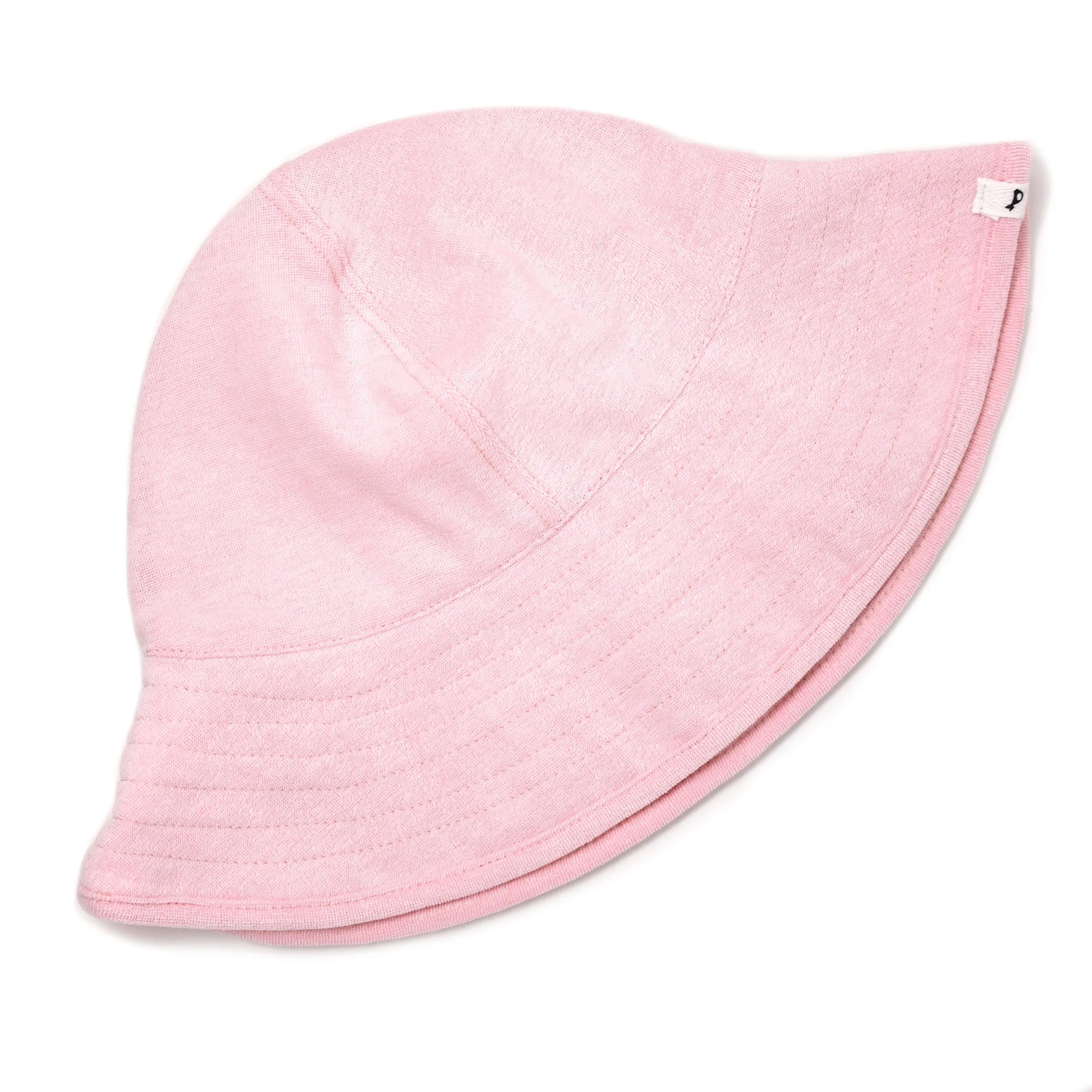 oh baby! Cotton Terry Sun Hat with Strap - Pink