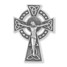 Pewter Celtic Crucifix Visor Clip