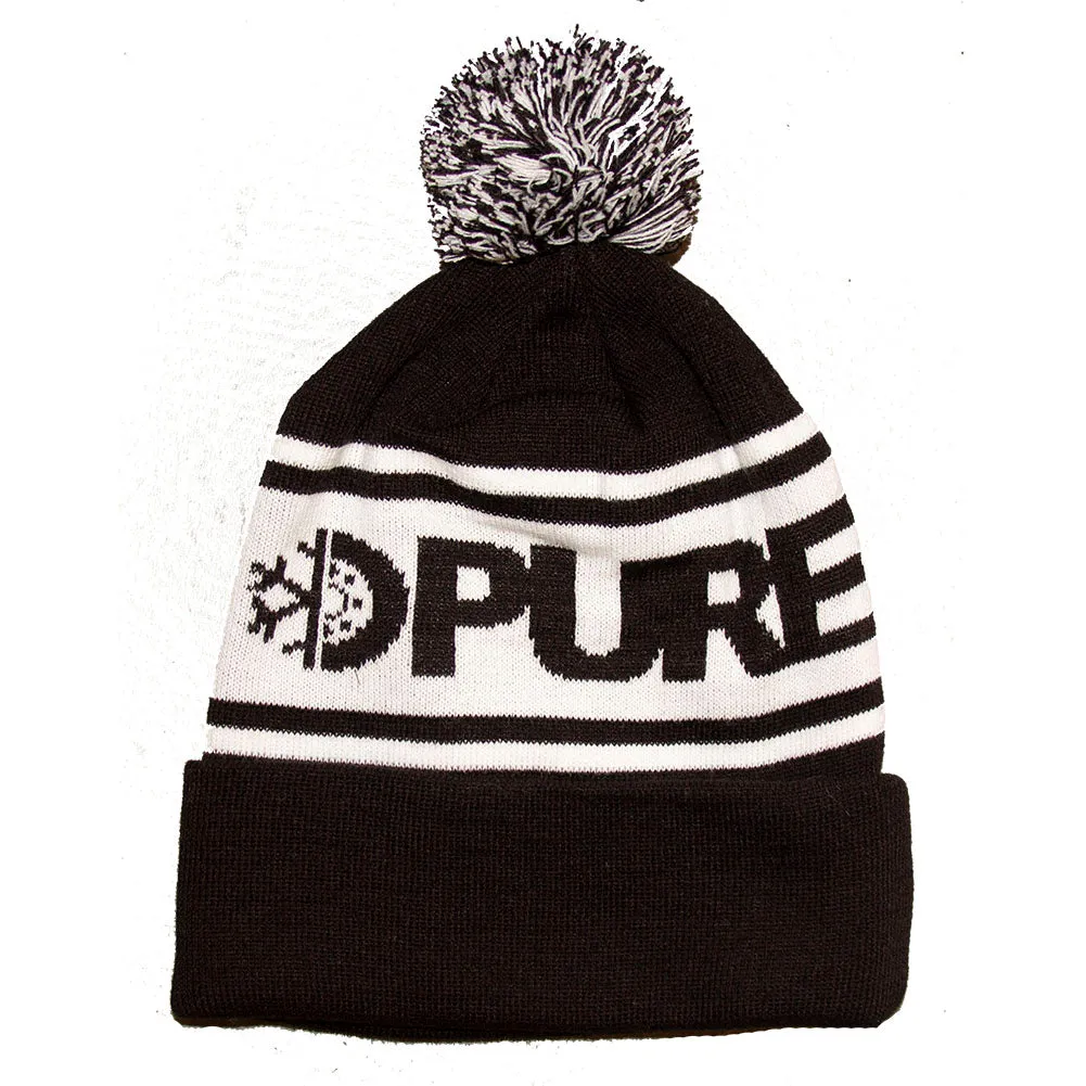 PURE FW Block Pom Beanie