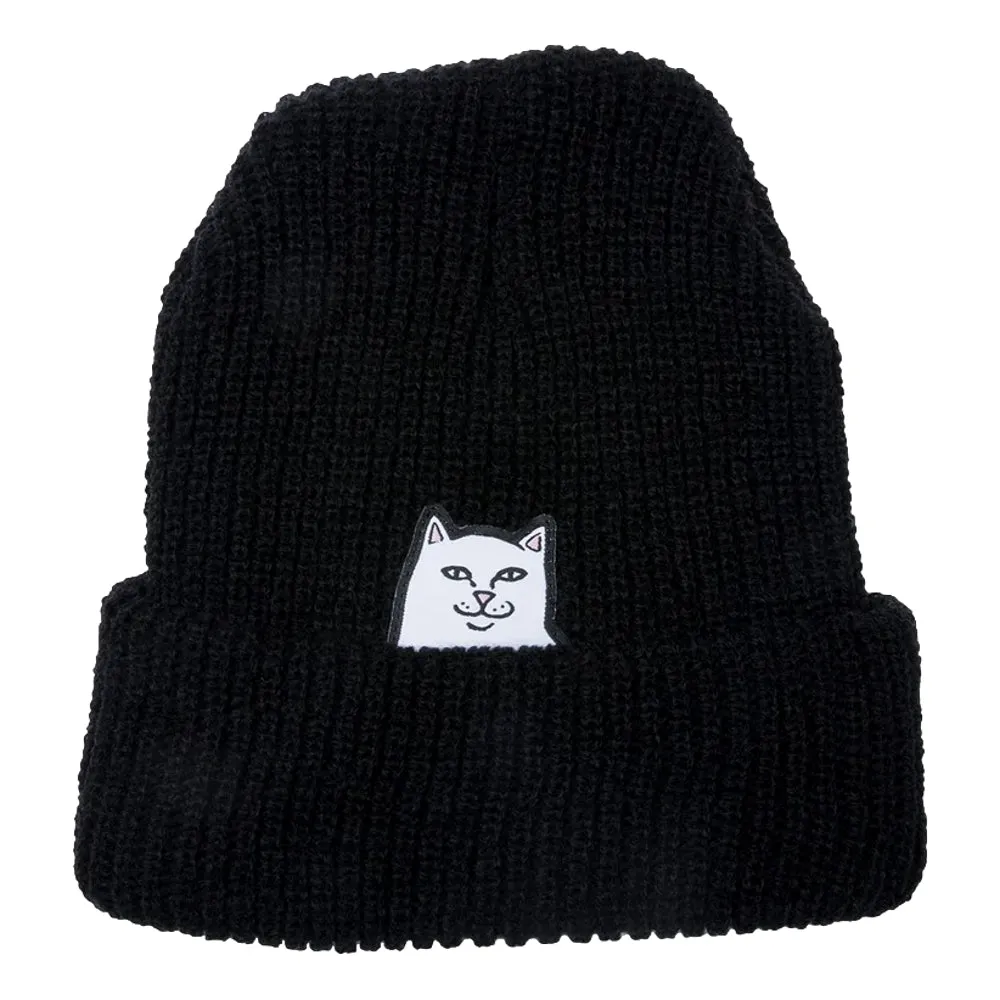 RIPNDIP LORD NERMAL RIBBED BEANIE-BLACK