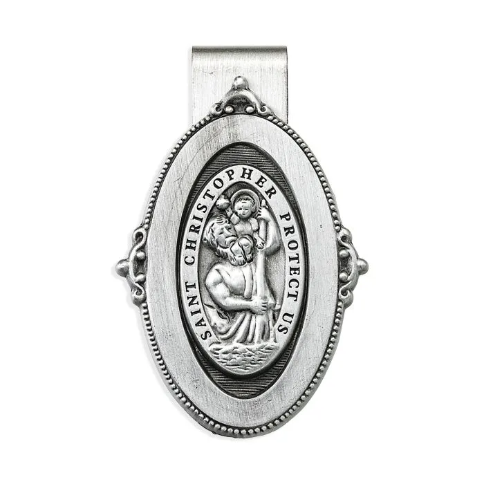 St. Christopher Visor Clip (Oval)