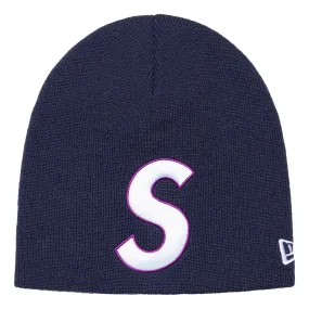 SUPREME NEW ERA S LOGO BEANIE-NAVY