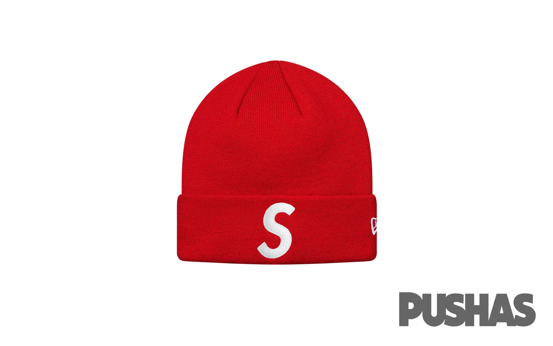 Supreme New Era S Logo Beanie 'Red' (2023)